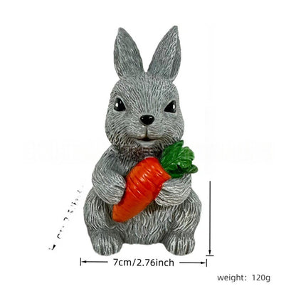 Rabbit figurine decoration with light